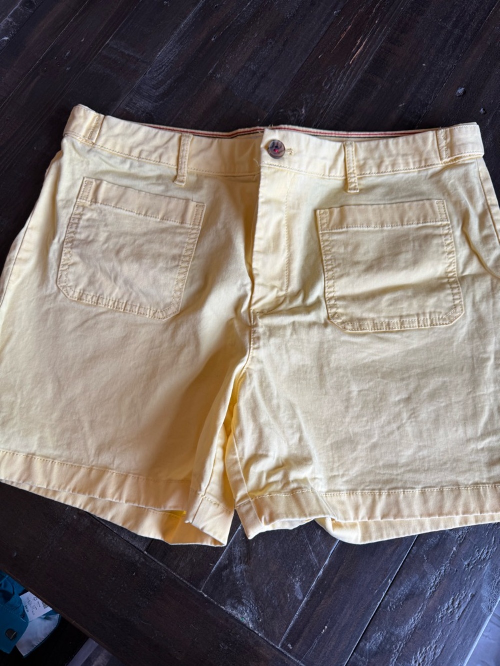 Tommy Hilfiger Casual Yellow Cotton Shorts